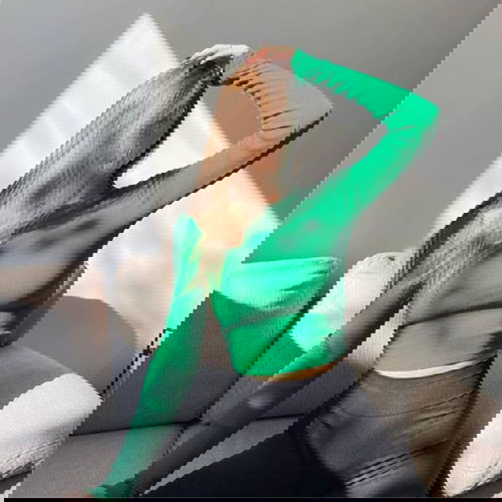 Basic Knitted Long Sleeve Blouse - Montfash