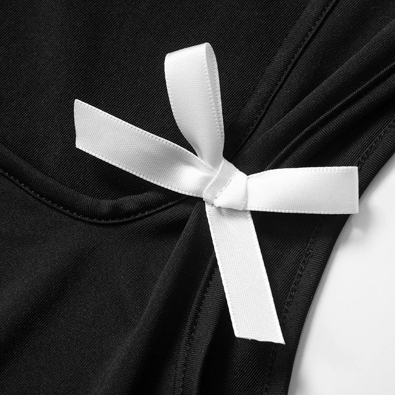 Chloe Bow Tie-Up Tank Top - Montfash