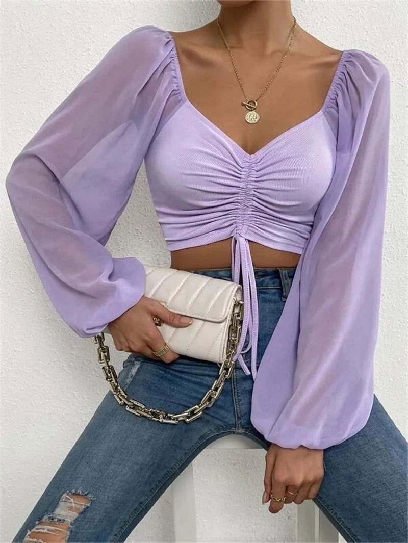 Chloe Puff Sleeve Top - Montfash