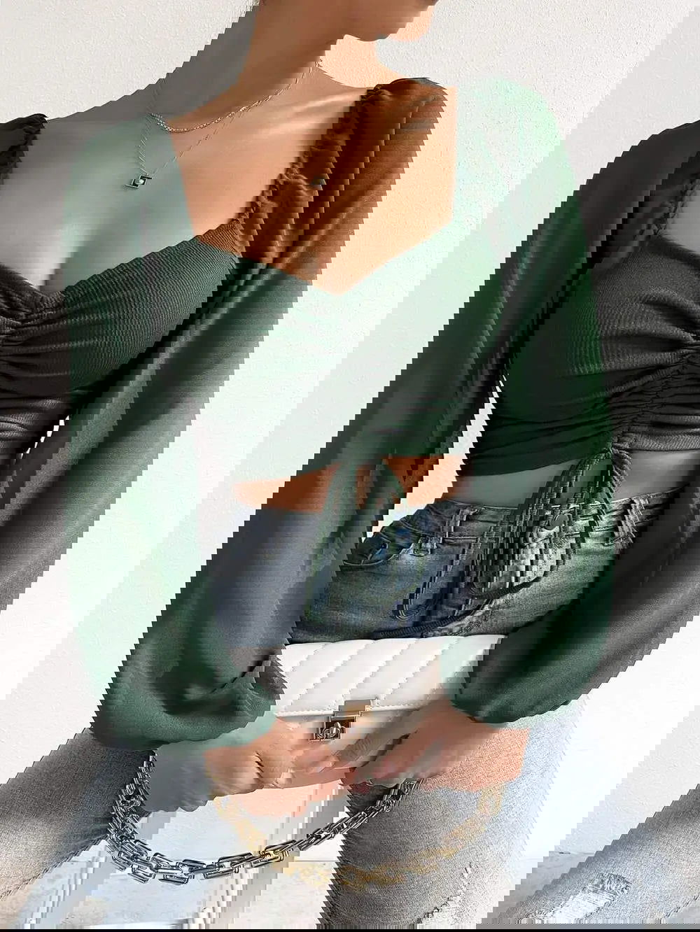 Chloe Puff Sleeve Top - Montfash