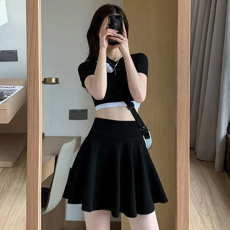 Emma’s Pleated High Waist Skirt - Montfash