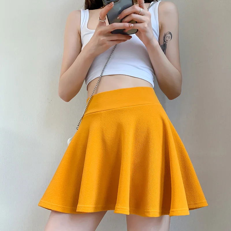 Emma’s Pleated High Waist Skirt - Montfash