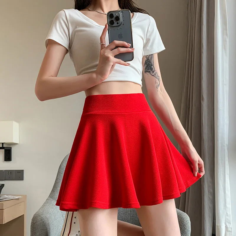 Emma’s Pleated High Waist Skirt - Montfash