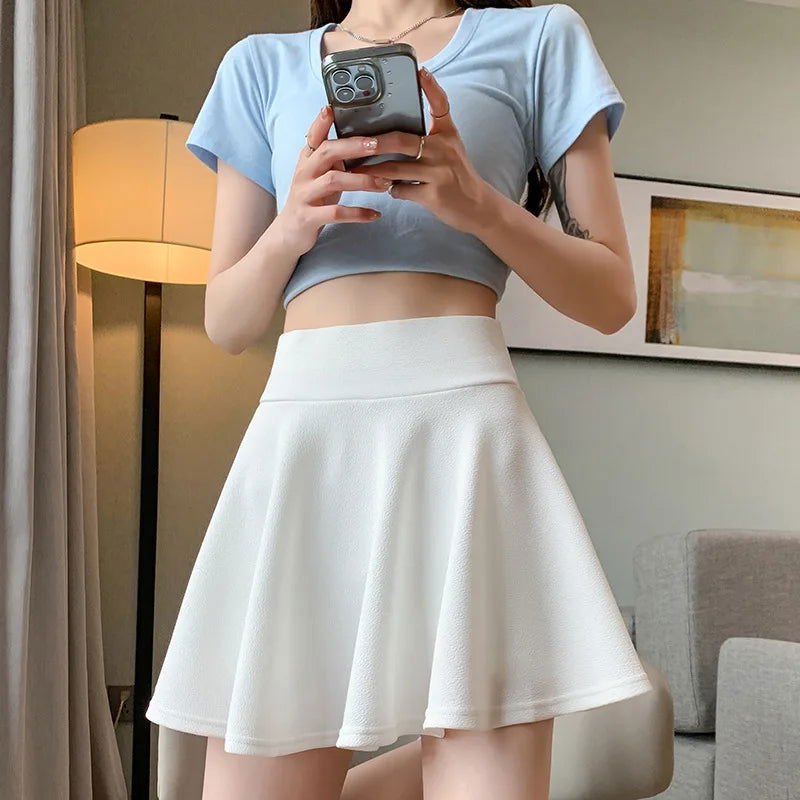 Emma’s Pleated High Waist Skirt - Montfash
