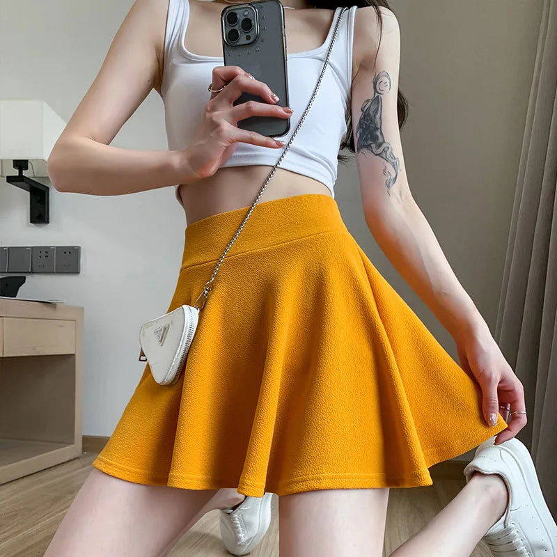 Emma’s Pleated High Waist Skirt - Montfash