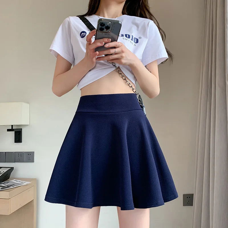 Emma’s Pleated High Waist Skirt - Montfash