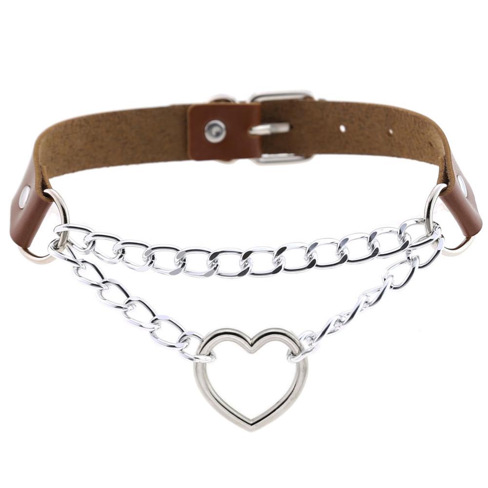 Heart Chain Choker - Montfash