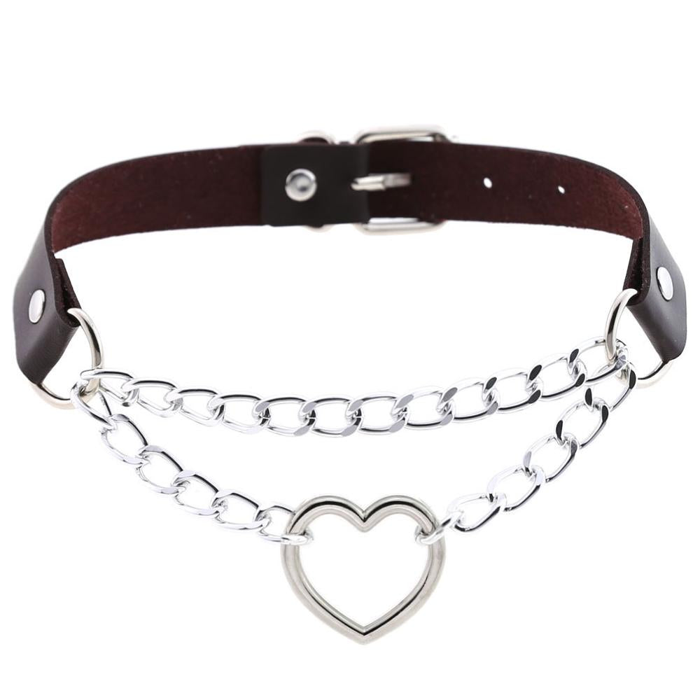 Heart Chain Choker - Montfash