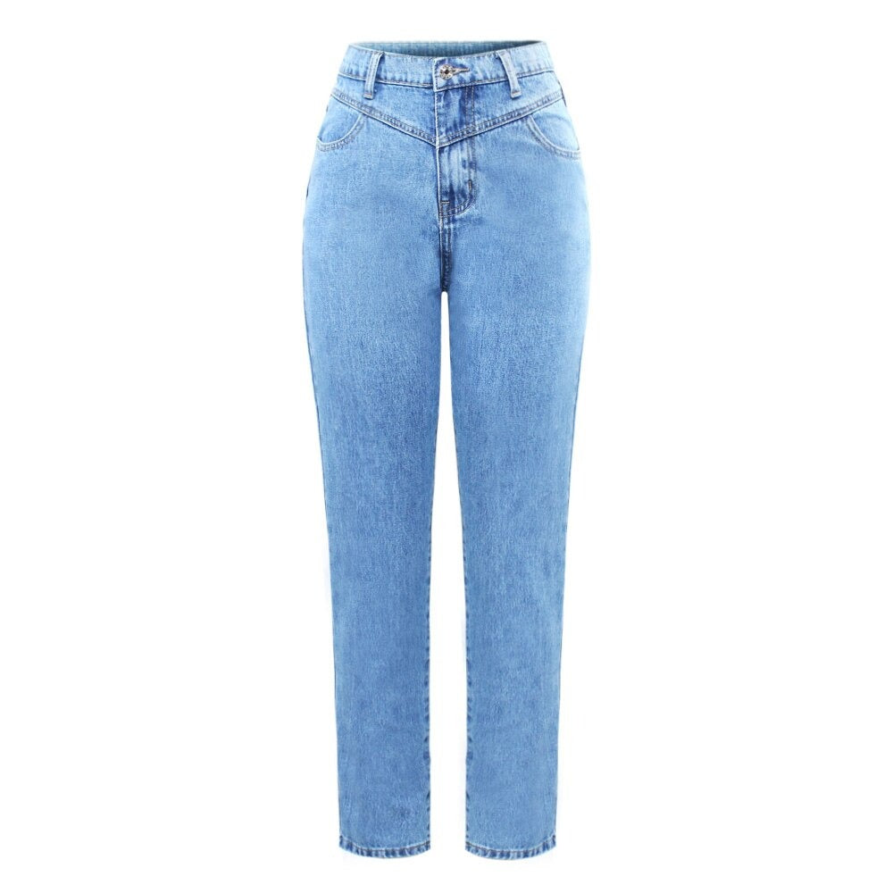 High Waist Mom Jeans - Montfash