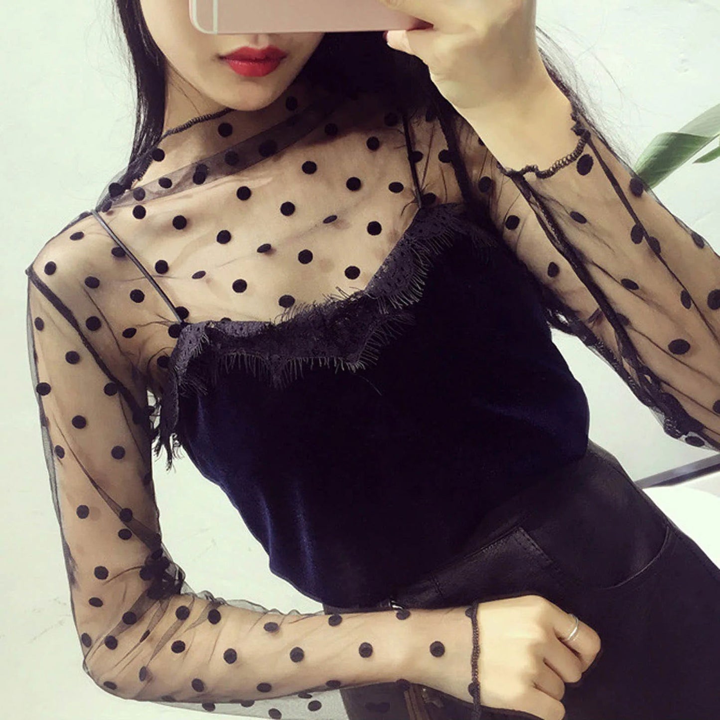 Lily Daisy Print Sheer Top - Montfash