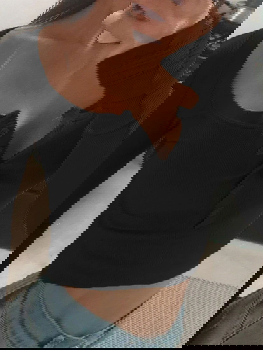 Lily Square Neck Crop Top - Montfash