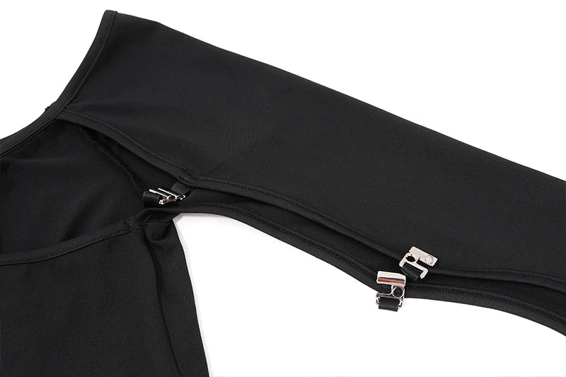 Luna’s Off-Shoulder Hollow Crop Top - Montfash