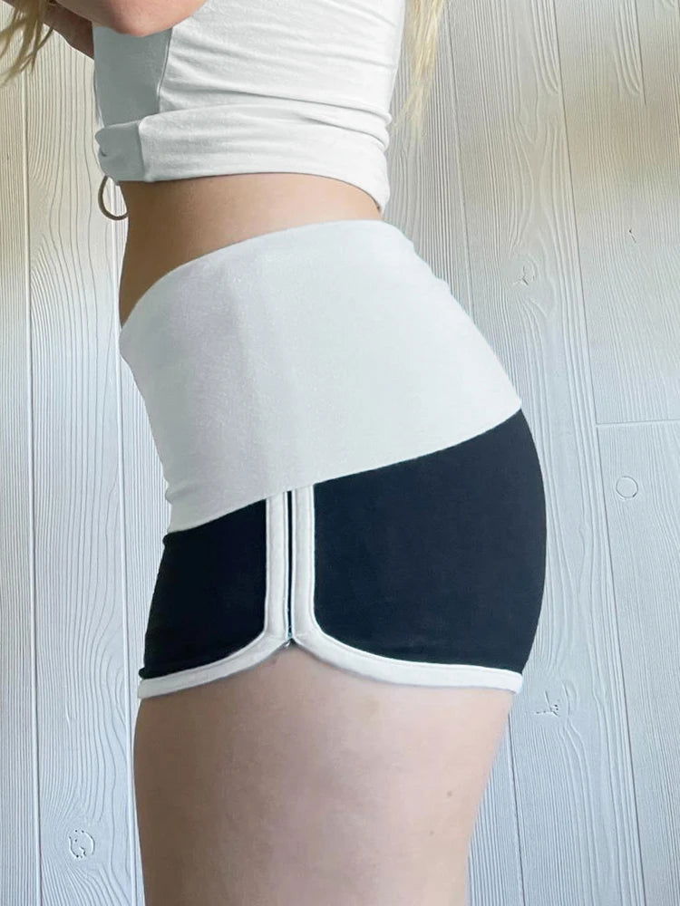 Nina Contrast Color Shorts - Montfash