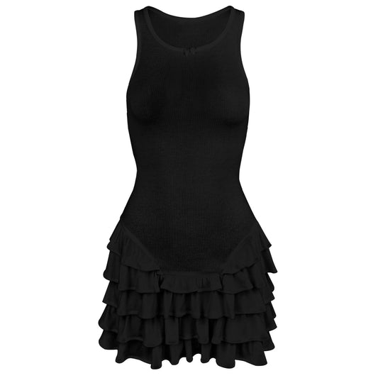 Nina Frill Tank Dress - Montfash