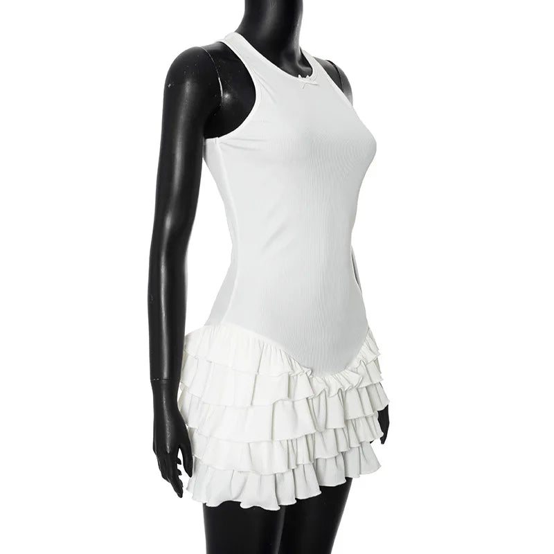 Nina Frill Tank Dress - Montfash