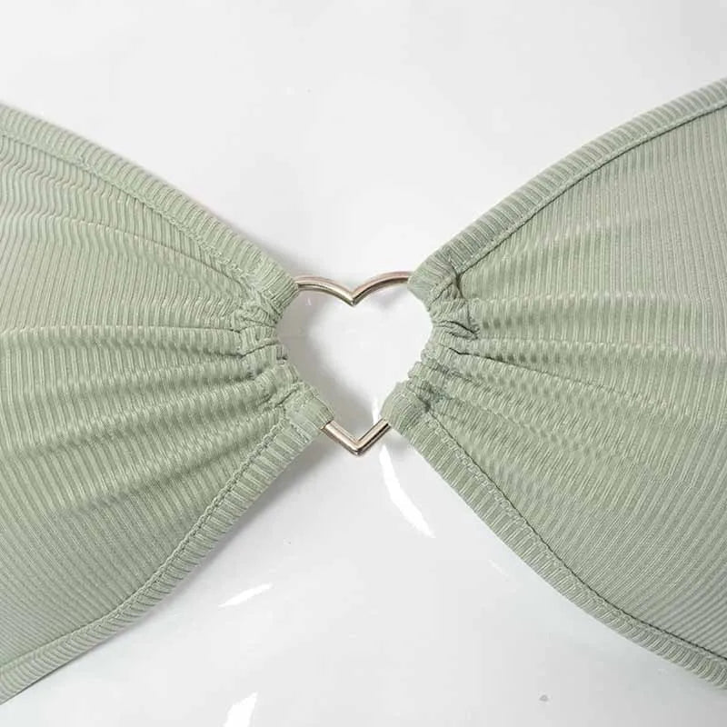 Nina Heart Crop Top - Montfash