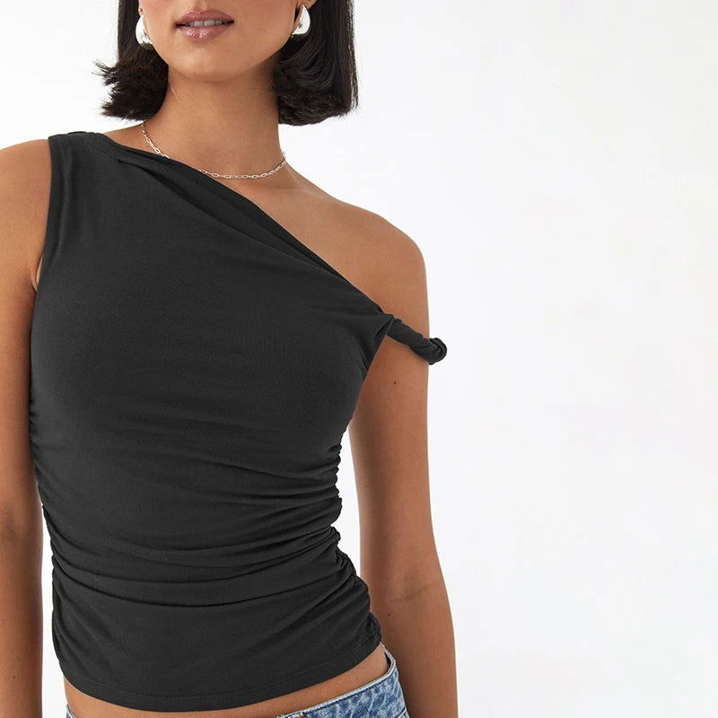 Nina Ruched Tank Top - Montfash