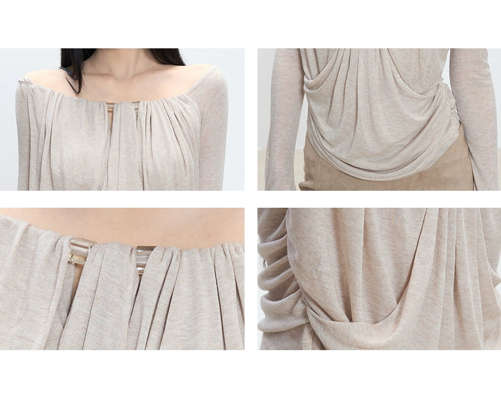 Sena Draped Gathered Top