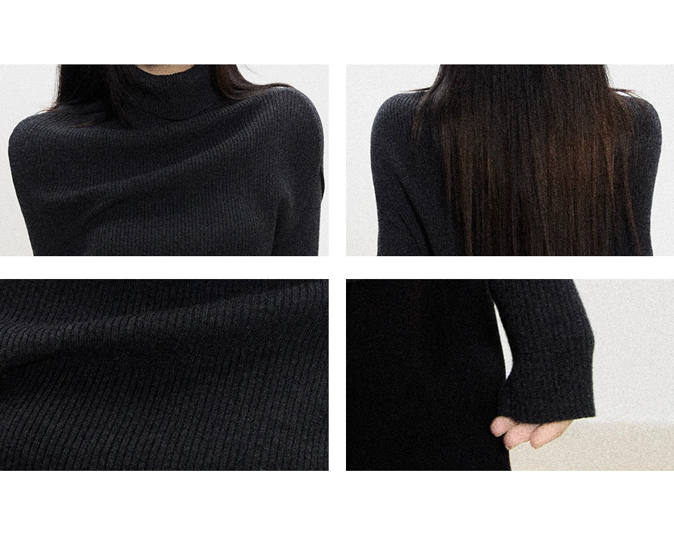 Roux High-Neck Knit Sweater