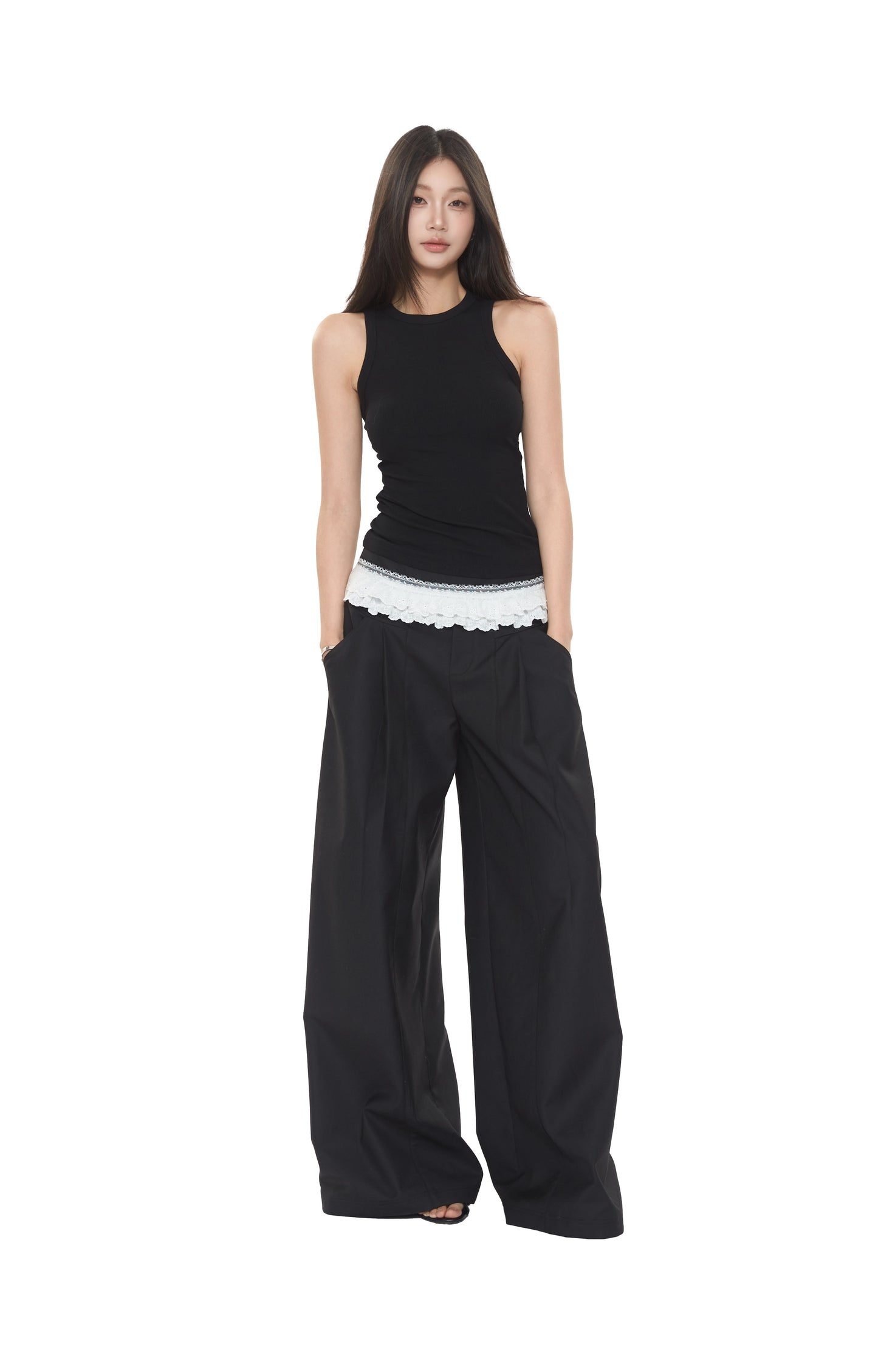 Lior Structured Wide-Leg Pants
