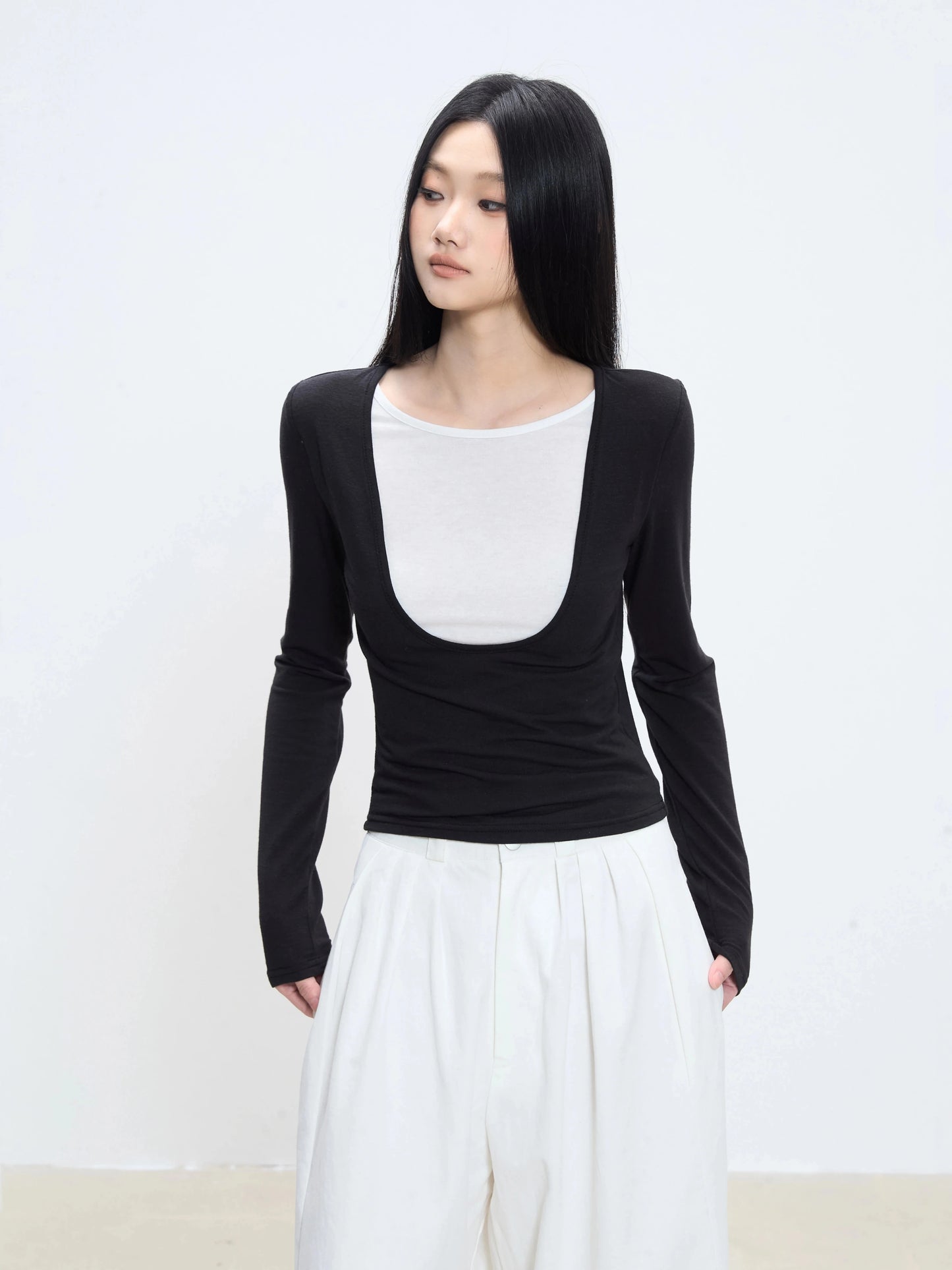 Liora Layered Scoop Top