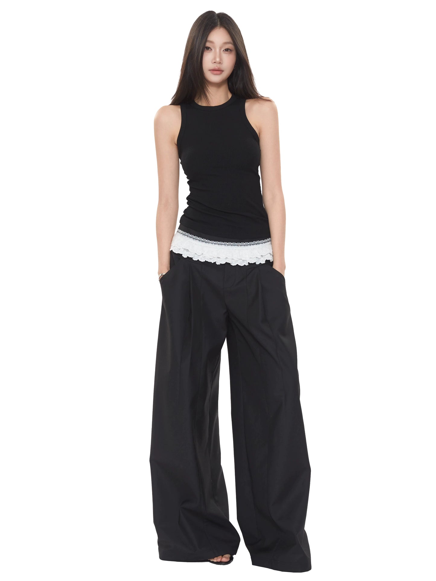 Lior Structured Wide-Leg Pants