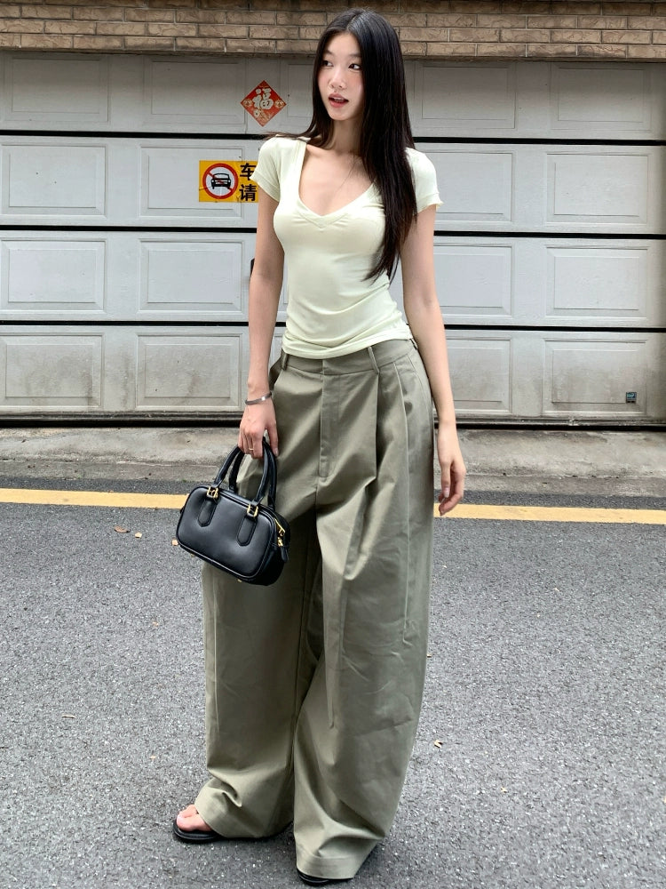 Luca Oversized Pleated Pants