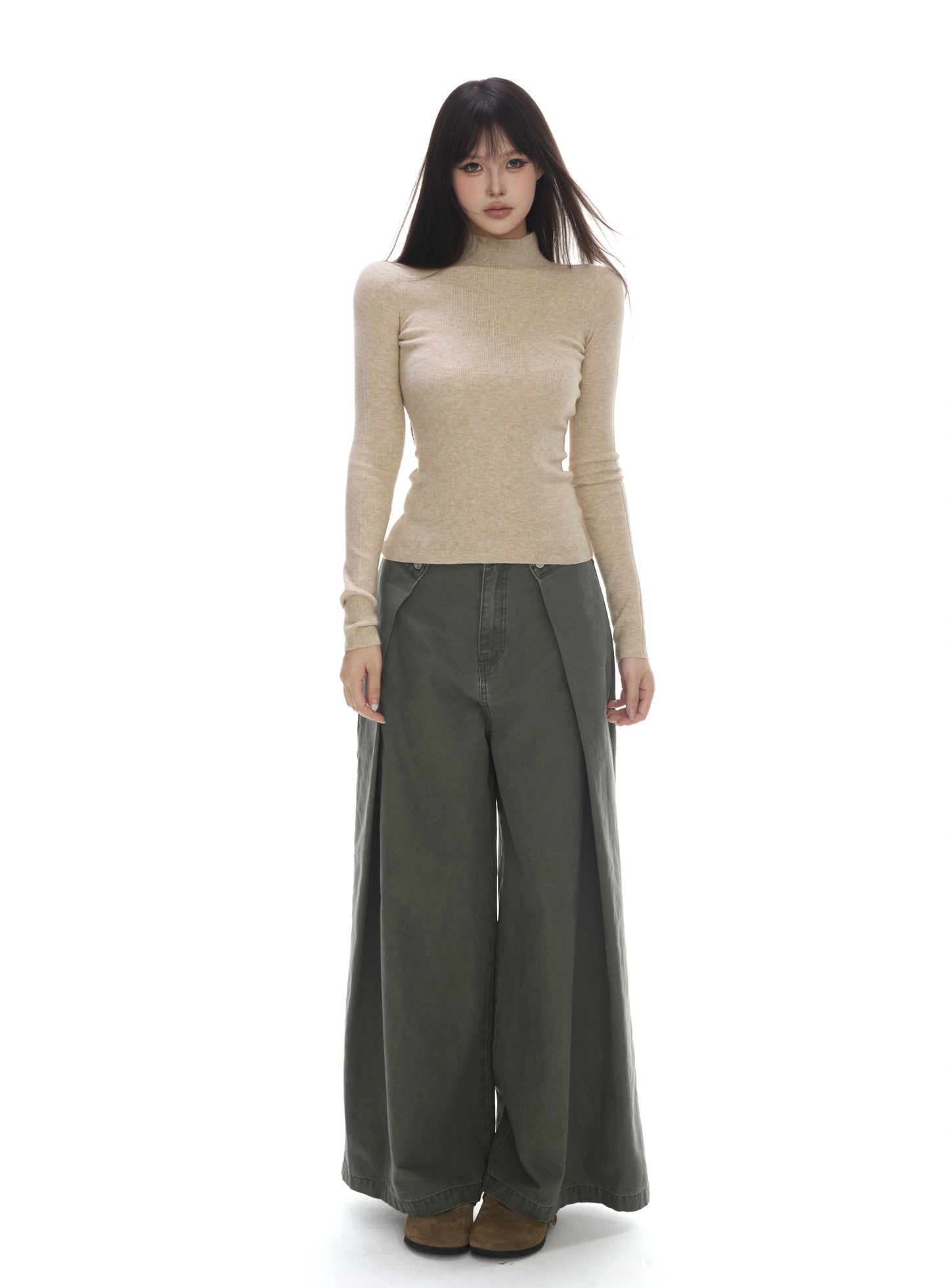 Lea Ribbed Turtleneck Sweater