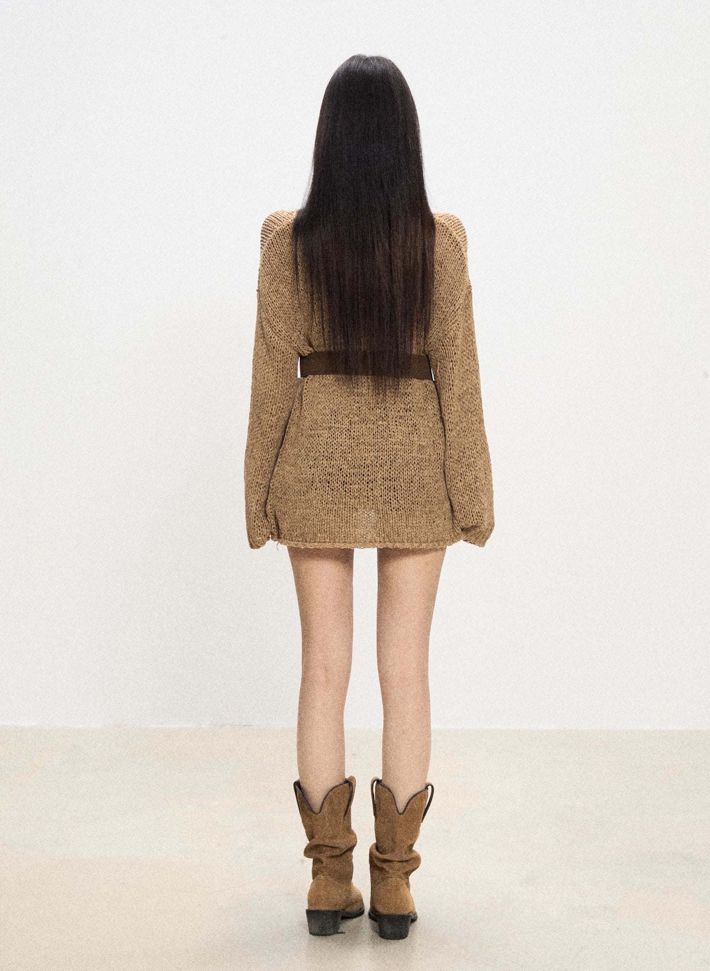Lana Belted Sweater Dress
