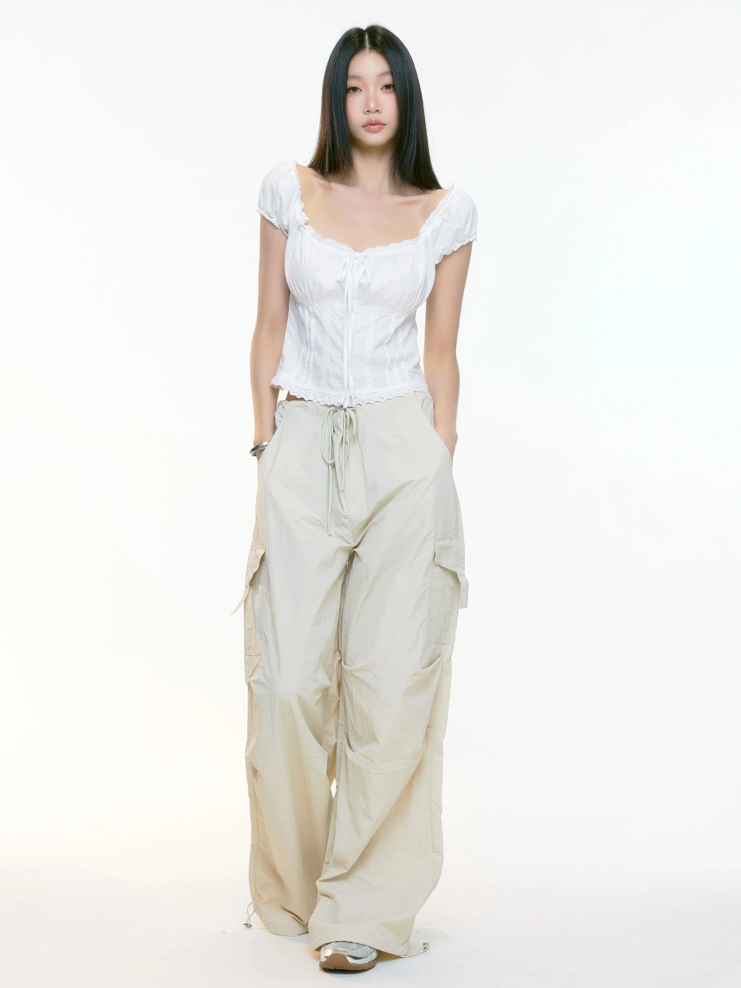 Rhea Drawstring Cargo Pants