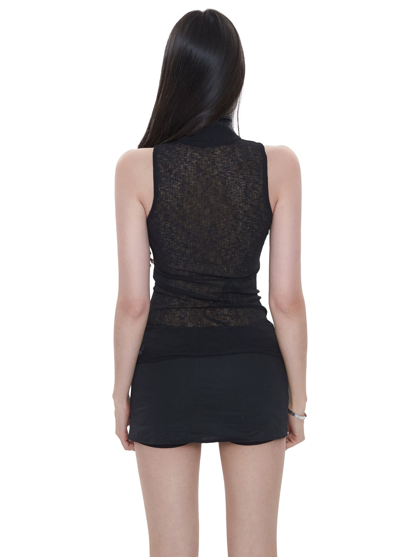 Selene Sheer Knit Halter Top