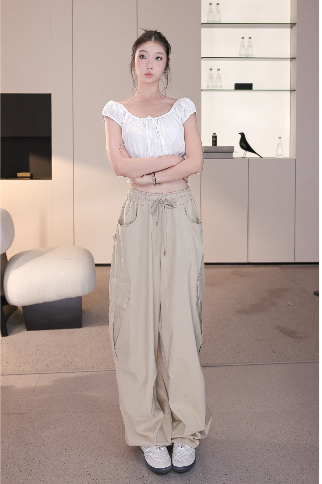 Kaia Drawstring Cargo Pants