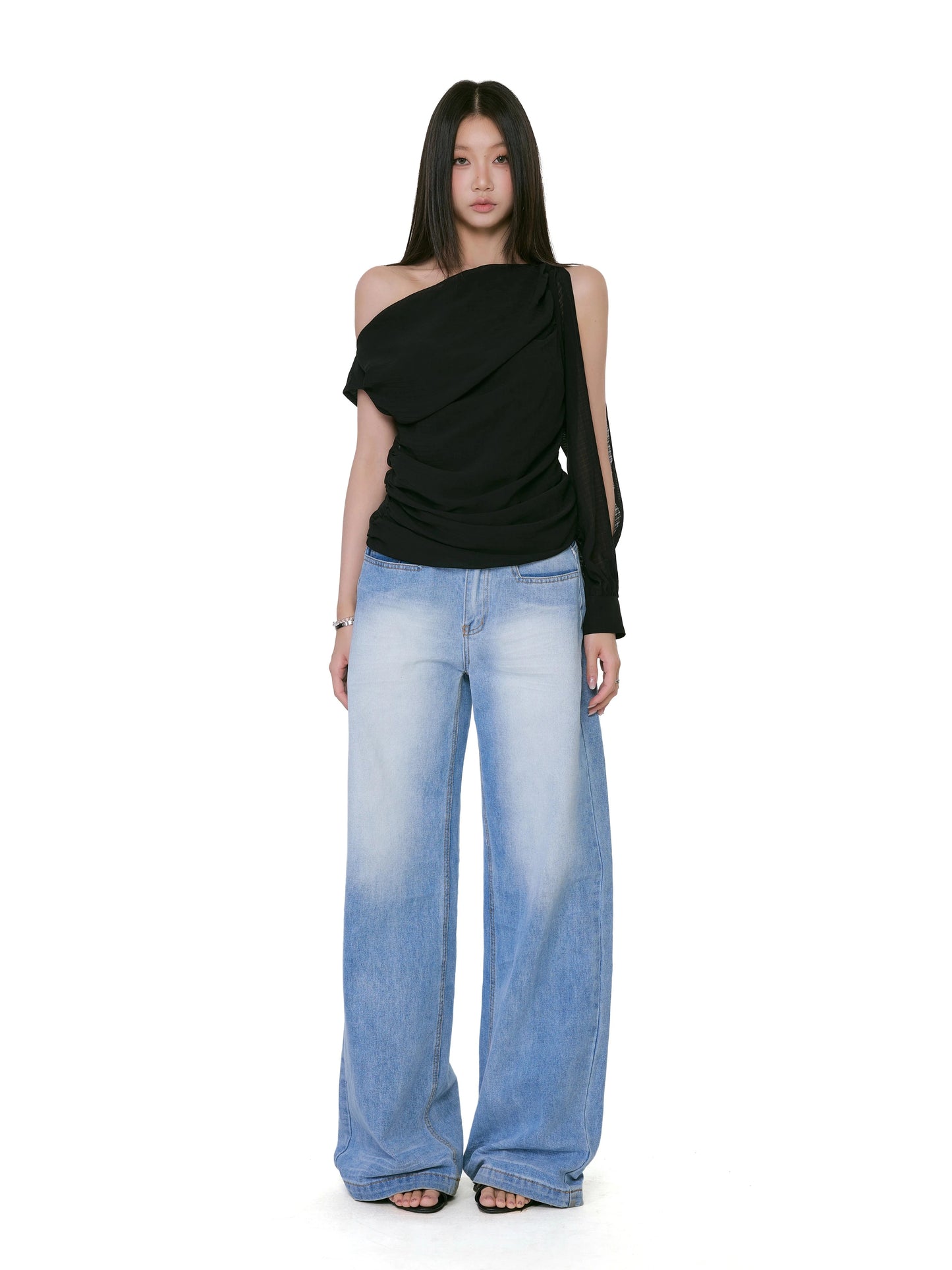 Kaia Asymmetrical One-Shoulder Top