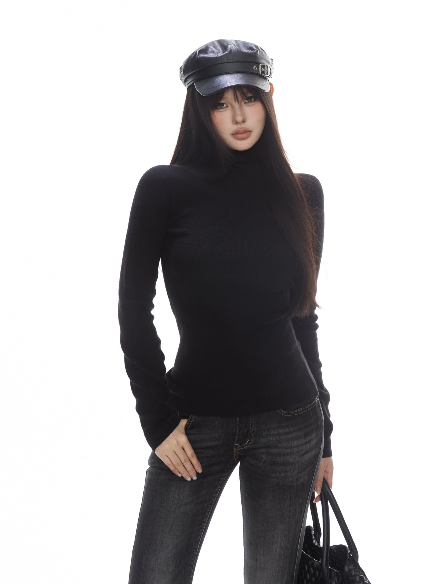 Lea Ribbed Turtleneck Sweater
