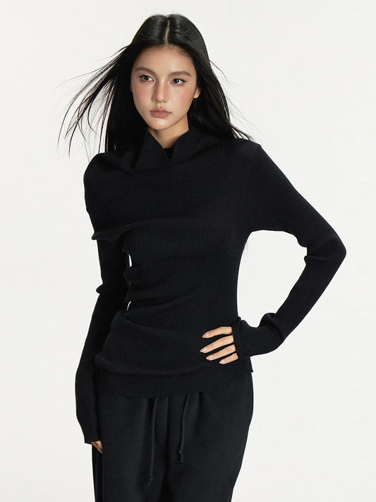 Anna Asymmetrical Knit Sweater