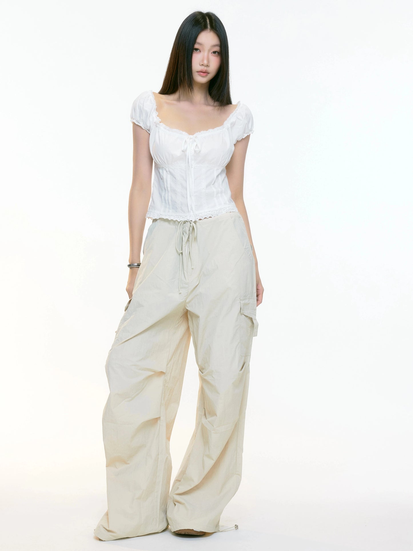 Rhea Drawstring Cargo Pants