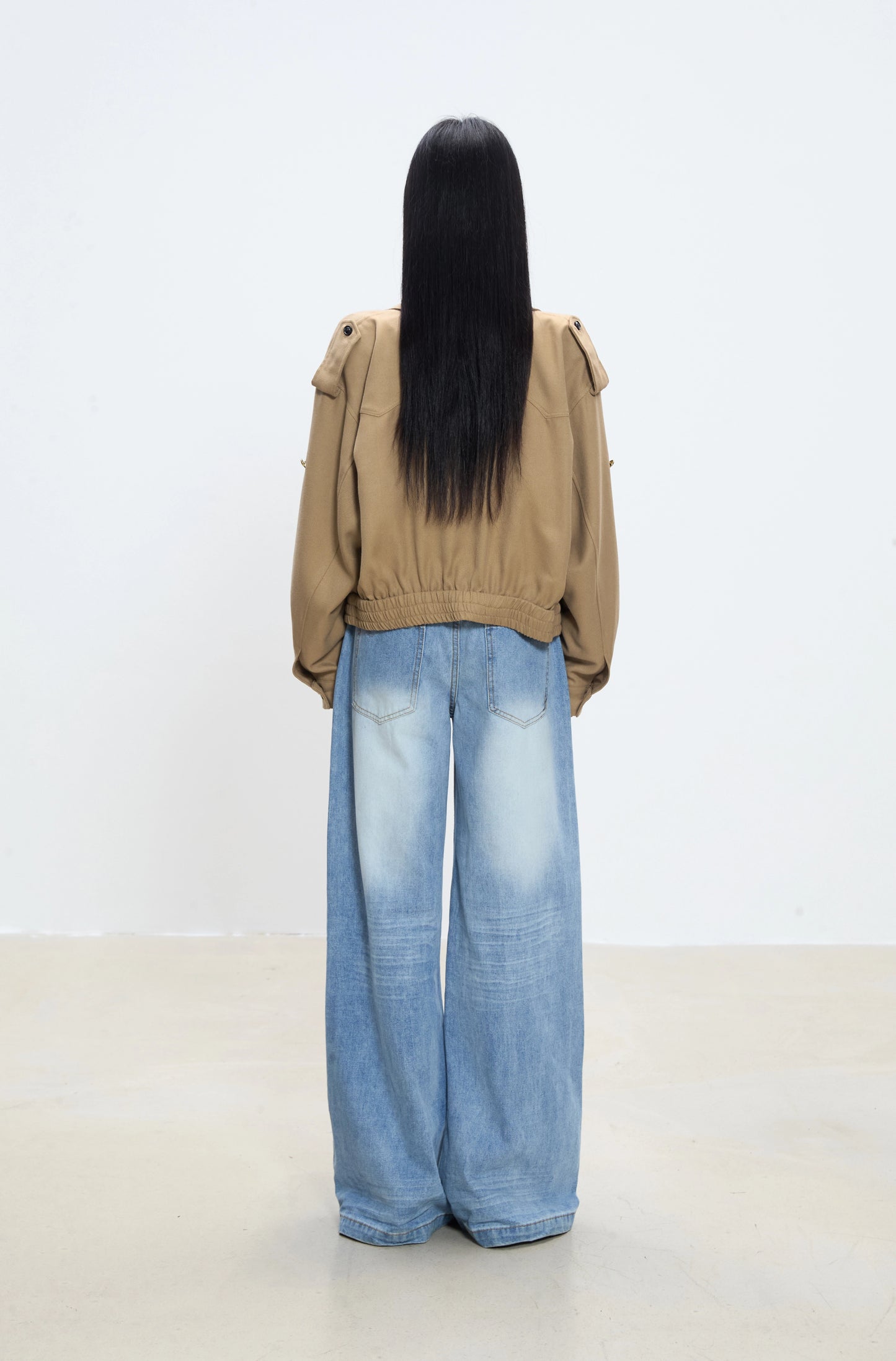 Alessia Relaxed Collar Zip-Up Jacket