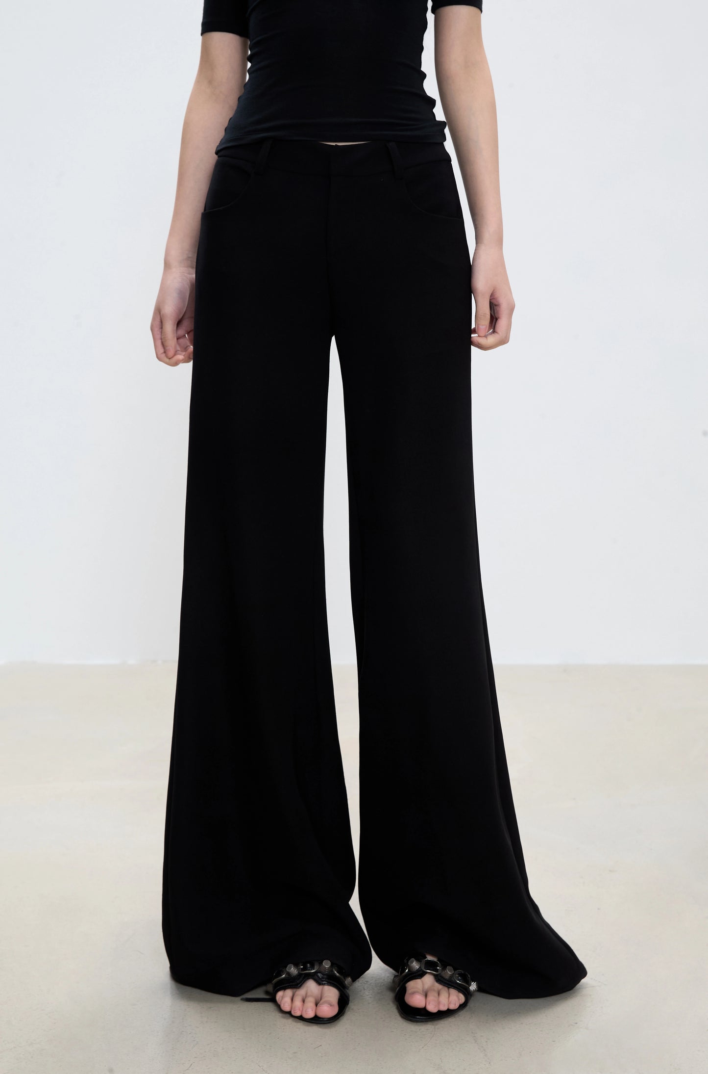 Zadie Structured Wide-Leg Pants