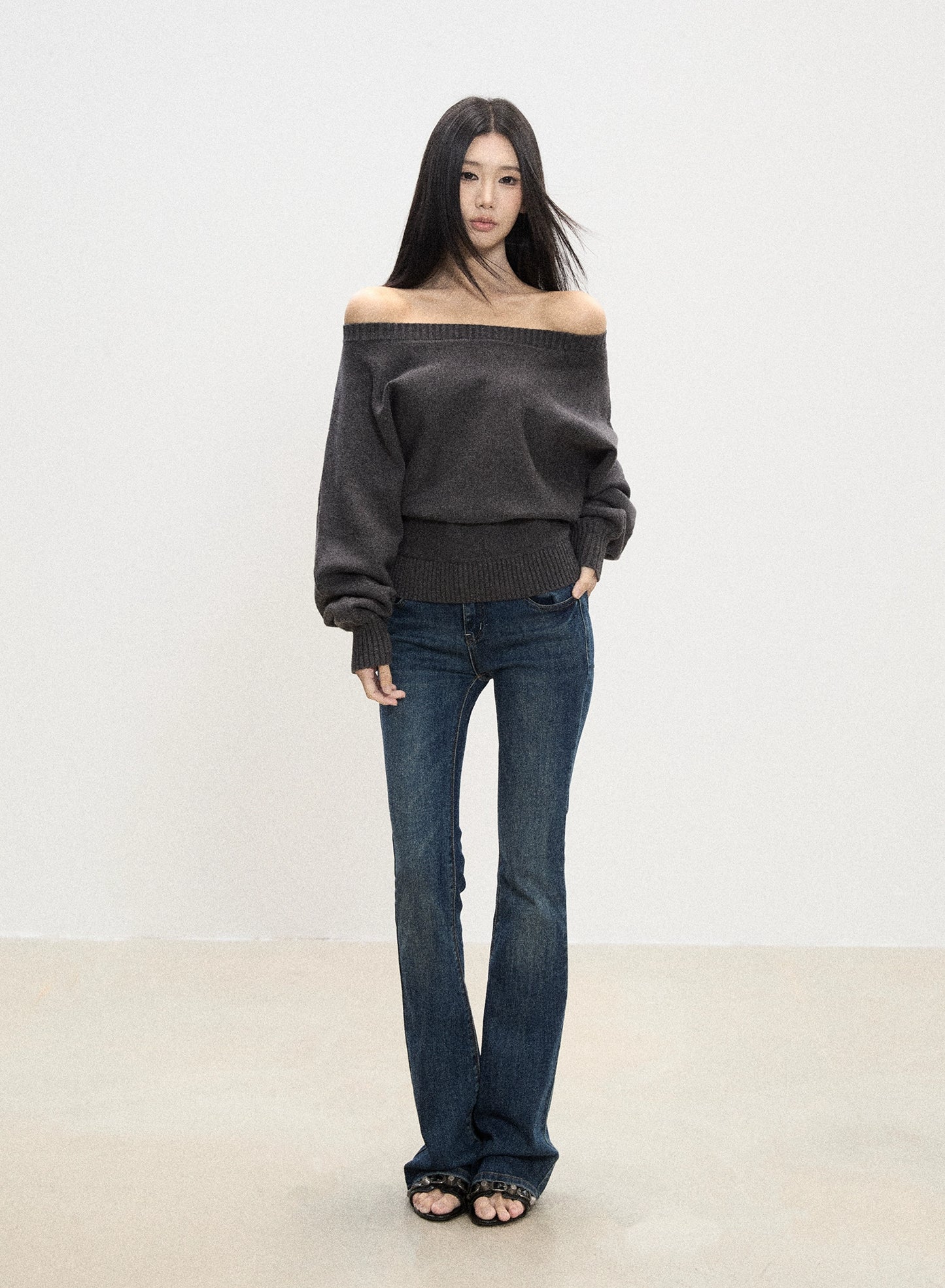 Ari Off-Shoulder Knit Sweater