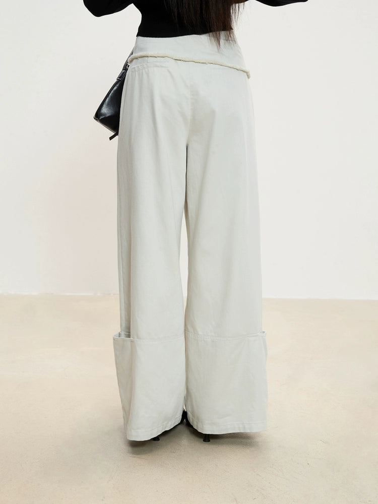 Isla Layered Detail Wide-Leg Pants