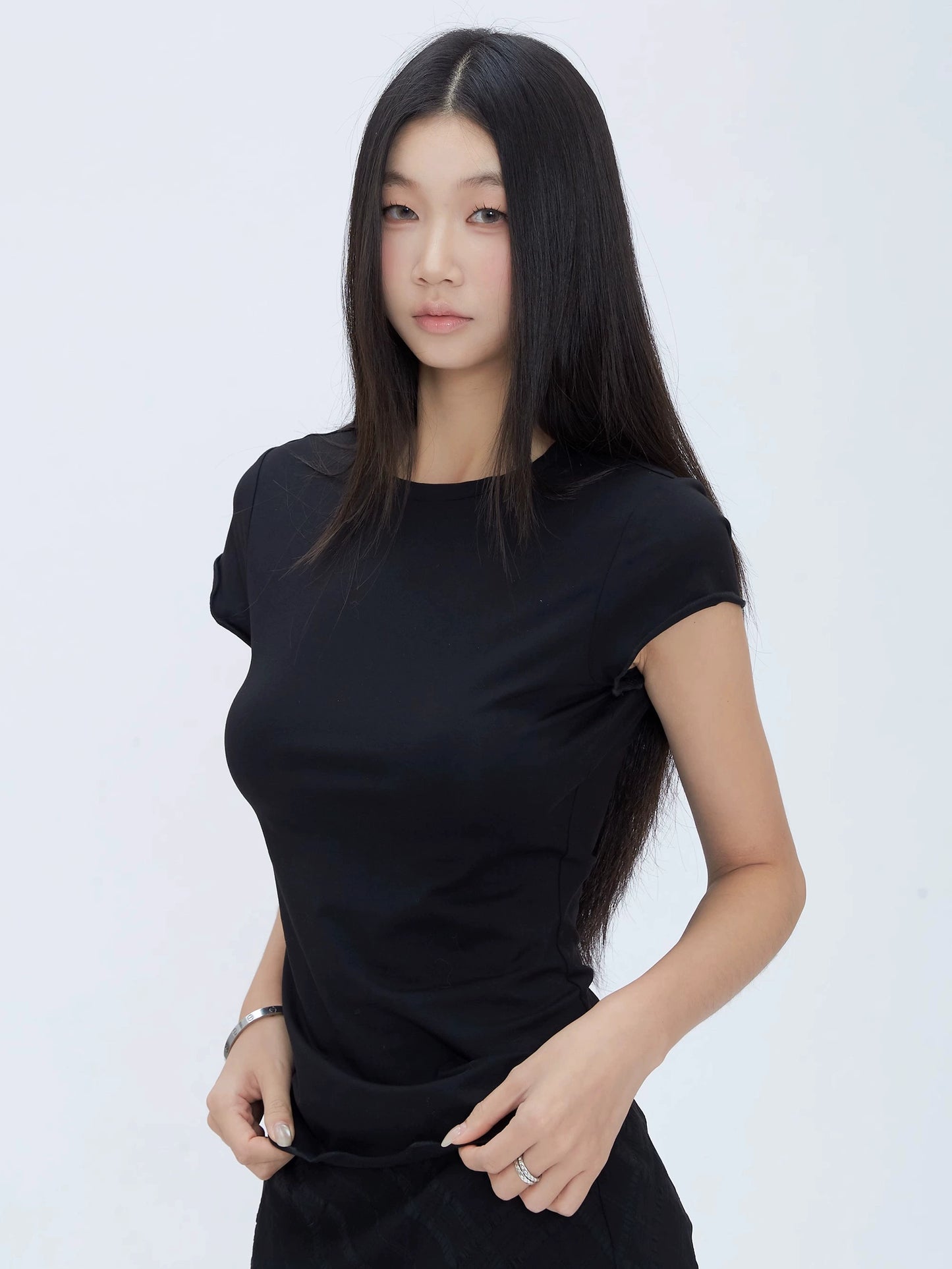 Rhea Fitted Crewneck T-Shirt