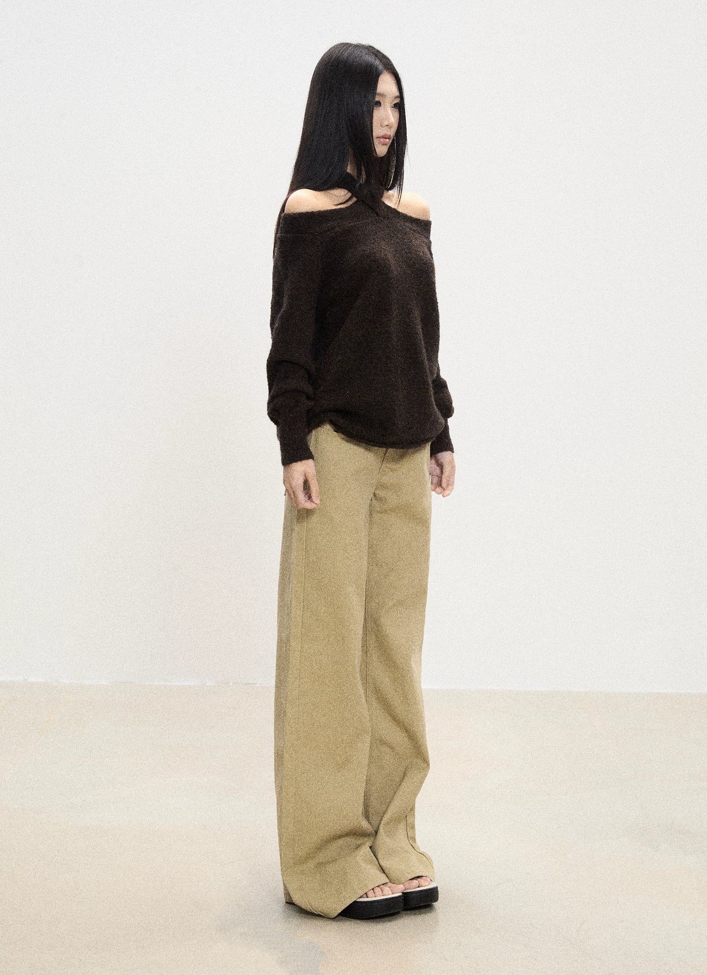 Alina Off-Shoulder Crisscross Sweater