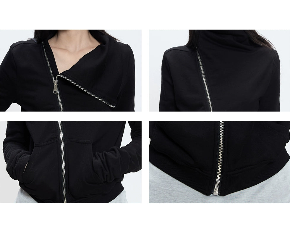 Thalia Asymmetrical Zip Top