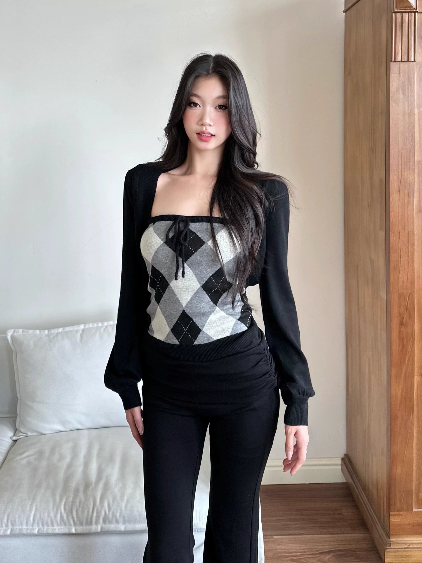 Elena Elegant Cardigan and Top