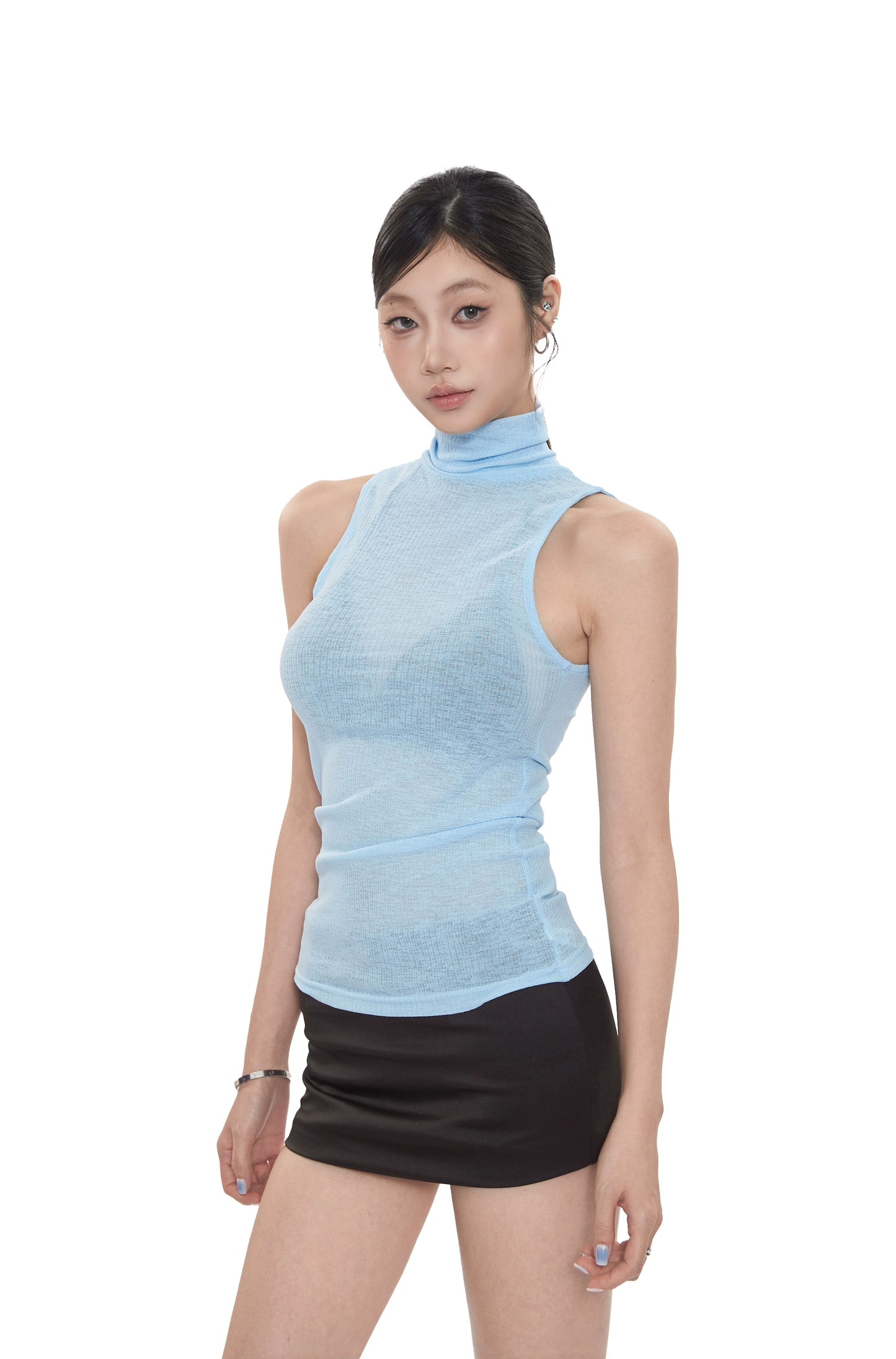 Selene Sheer Knit Halter Top