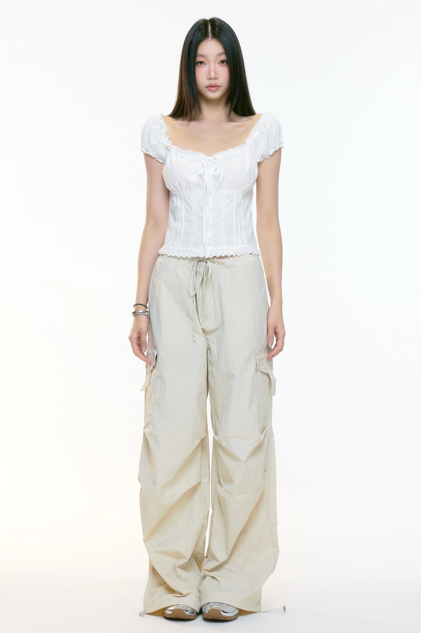 Rhea Drawstring Cargo Pants