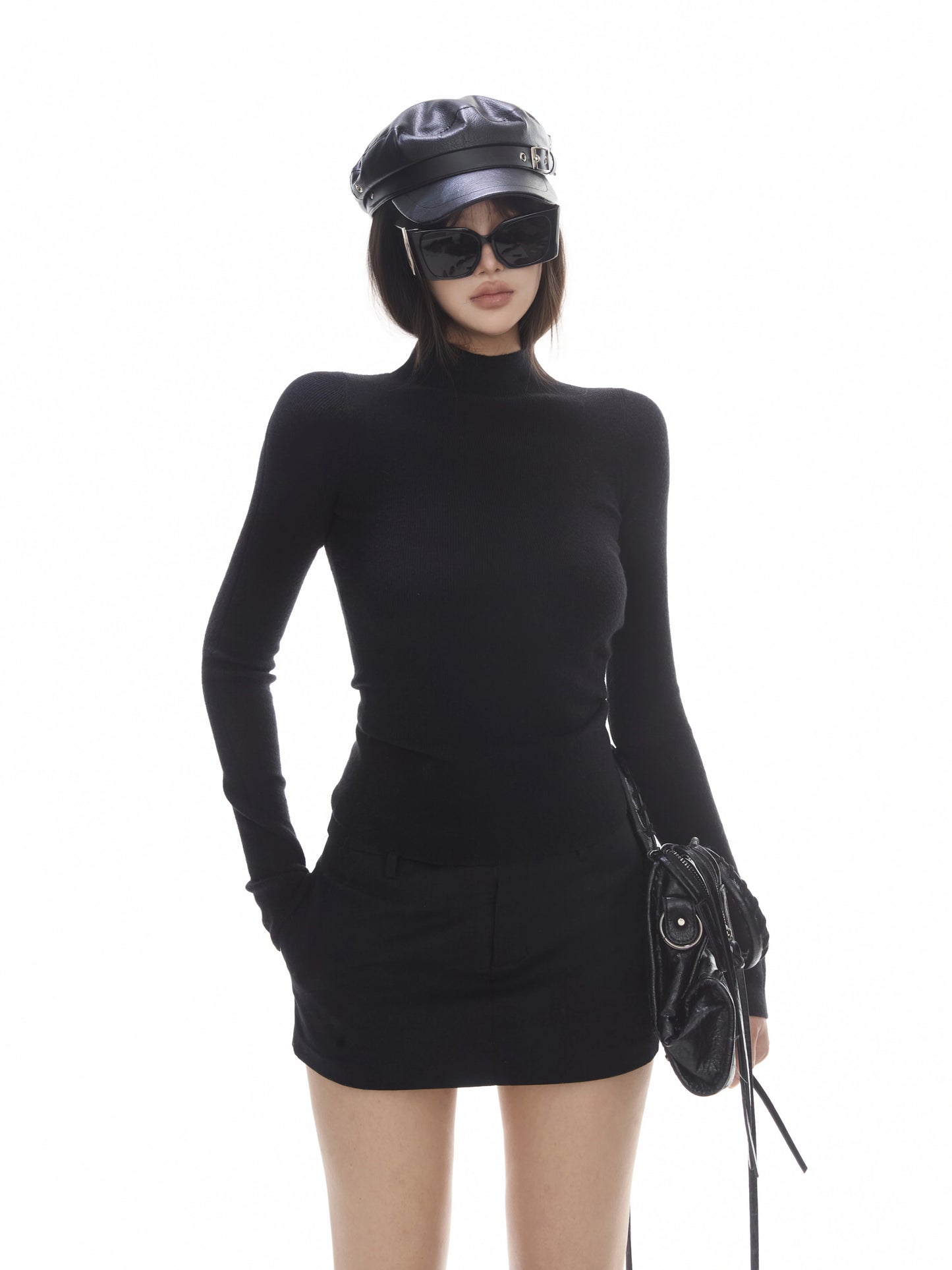 Lea Ribbed Turtleneck Sweater