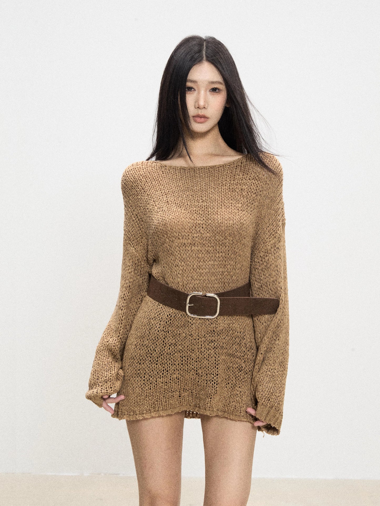 Lana Belted Sweater Dress