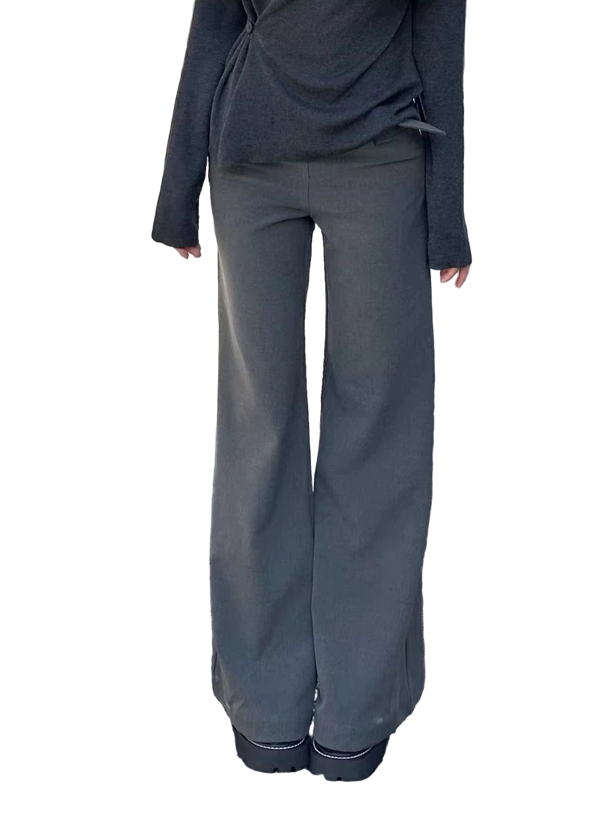 Evelyn High Stretch Wide-Leg Trousers
