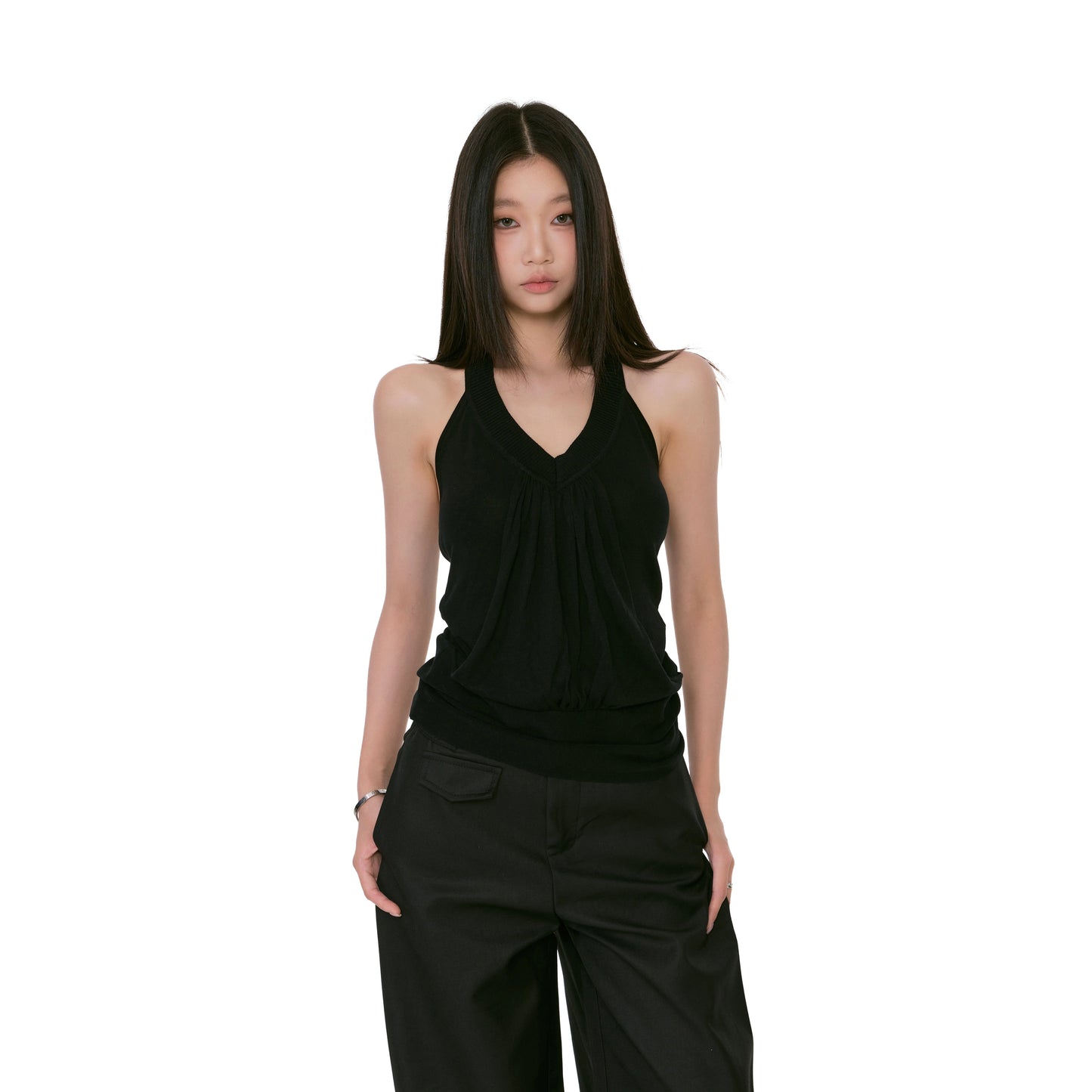 Adele Drape Front Halter Top